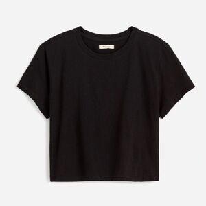 Slub Boxy-Crop Tee